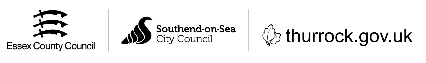 Logos for ECC, Southend and Thurrock councils